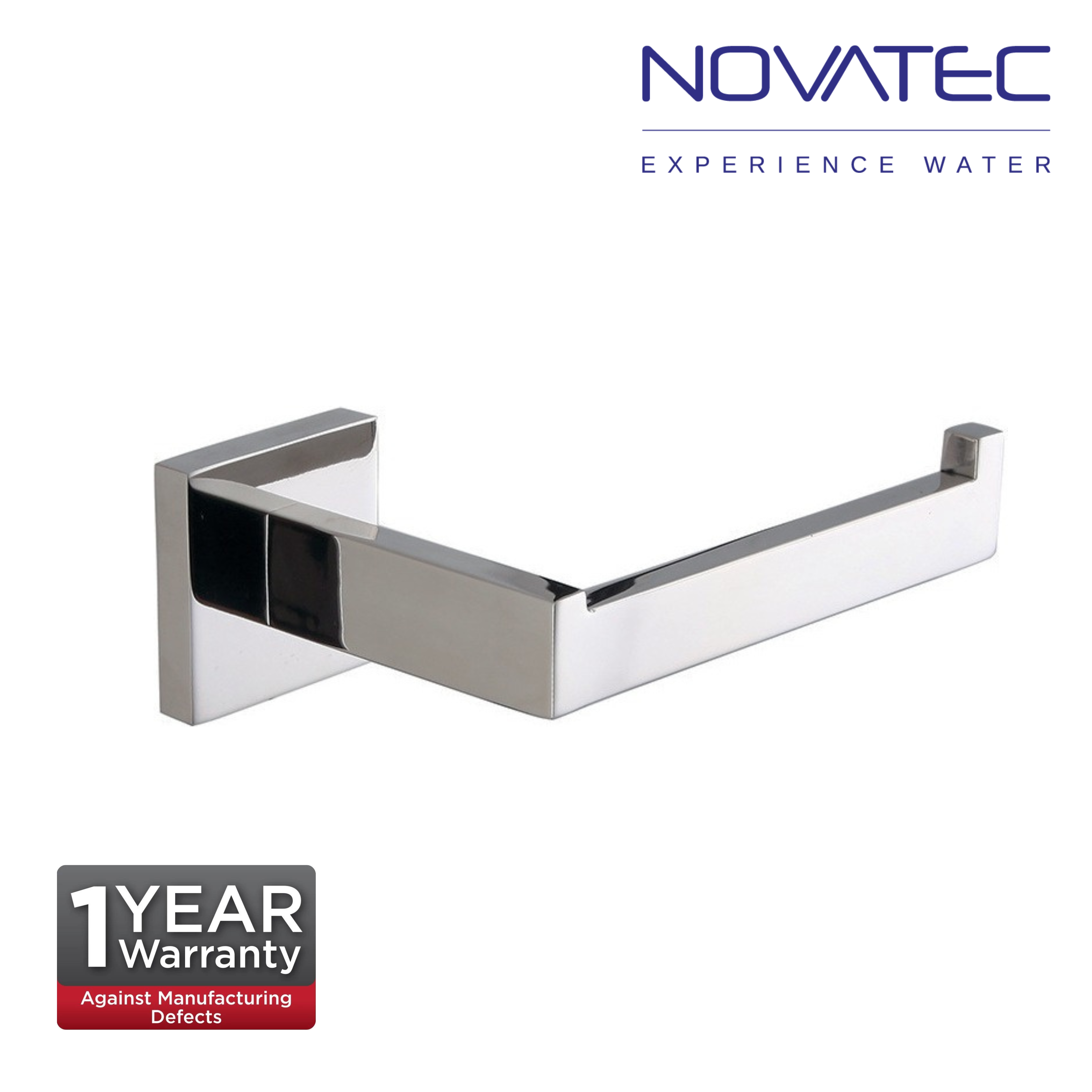 Novatec Aria Square Stainless Steel Paper Holder  (NV26607R)